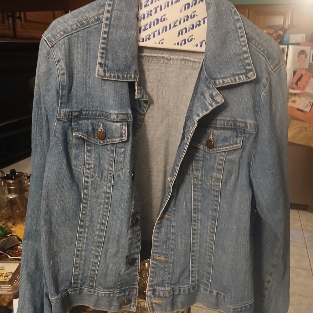 Faded Glory Light Blue Denim Jean Jacket #2